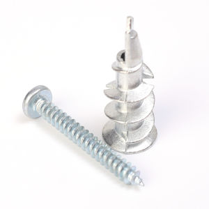 10Pcs Zinc Alloy Plasterboard Drywall Anchor Hollow Wall Self-drilling Wall Plug with Self Tapping Screw Drywall Bolt