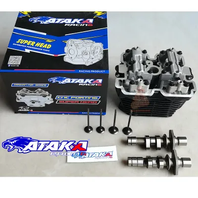ATAKA Racing Cylinder Head 4V Suzuki RAIDER 150 Carb 22/25MM 23/26MM