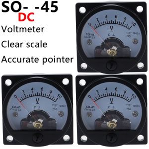 SO-45 DC Anlog Voltmeter 1V2V3V5V10V15V20V30V40V50V100V150V200V250V300V400V450V500V panel meter