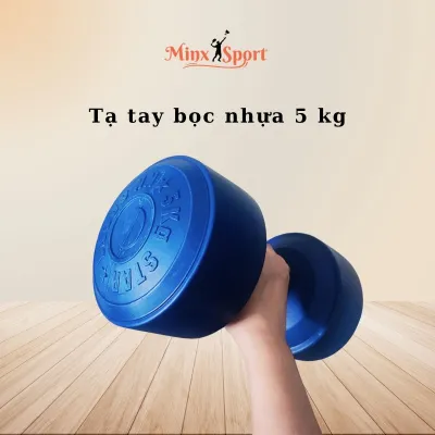 Tạ tay 5kg tạ nhựa cầm tay 5kg đã nhồi sẵn giúp tăng cường sức khỏe và rèn luyện cơ bắp