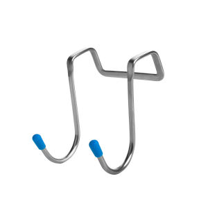 2pcs S-type Door Hanger Hook Stainless Steel Free Punching Cabinet Door Without Trace Clothes Hook Door Back Wall Mounted Hooks