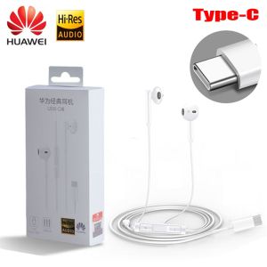 Original HUAWEI CM33 Earphones USB Type C CDLA Earphone Gaming Headset HUAWEI P20 P30 Mate 10 20 30 Pro RS Compatible for Xiaomi Oppo Vivo Samsung