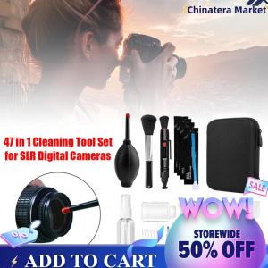 【Chinatera】 47pcs Camera Cleaner Kits DSLR Lens Digital Camera Sensor Cleaning with Brush