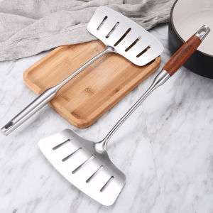 Stainless Slotted Turner Pasta Spoon Stainless Steel Spaghetti Server Slotted Spatula Turner Kitchen Utensil