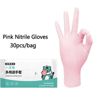 Disposable Nitrile Gloves Food-Grade Waterproof Gloves for Household Chores and Kitchen Dishwashing