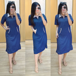 FM- DRESS TERBARU / DRESS KEKINIAN / DRESS BUSUI / DASTER KERAH / BAJU JUMBO - DRESS IRINDA POCKET