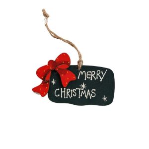 CILL Wooden Painted Elderly People Pendants Snowman Socks Christmas Trees Pendants Small Hanging Christmas Decorations Home