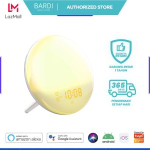 BARDI Smart Home Wake Up Light / Alarm Clock / Lampu Meja Jam Digital