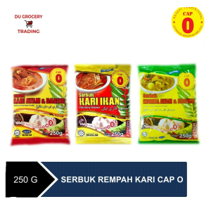 Rempah Masakan Cap O Serbuk Kari Ikan / Ayam & Daging / Udang  Ketam & Ikan Kering / Masak Merah 250g
