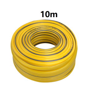 พร้อมส่ง สายยางสีเหลือง 10m/20m/30m 4หุน 1/2" การออกแบบป้องกันการระเบิดและแรงดันสามชั้น 5ปีไม่แข็งกรอบ