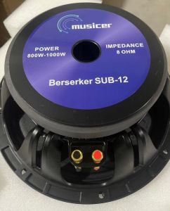 MUSICER Berserker SUB-12 800-1000W 12 Inch Professional Sub Bass Speaker(Aluminum Basin Stand)
