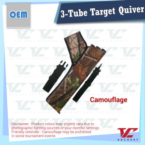 V Club Archery 3-Tube Target Quiver - Adjustable Strap - Waist CaV Club Archery 3-Tube Target Quiver - Adjustable Strap - Waist Carry / Shoulder Carry - Arrow Holderrry / Shoulder Carry - Arrow Holder