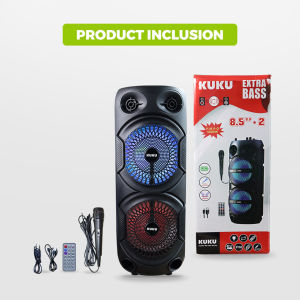 Original K-280A Big Sound portable 8.5x2 inches Bluetooth Speaker With Free Microphone