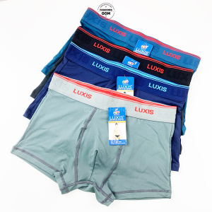 Combo 4 quần quần lót boxer nam thun lạnh cao cấp LUXIS quần sịp đùi nam co giãn 4 chiều mềm mịn thoáng mát - LD023-CB4