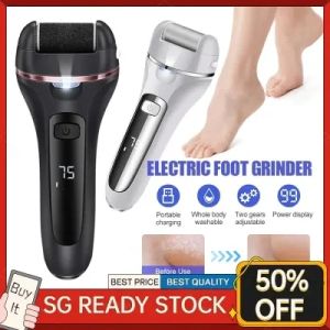 [SG SELLER]18Pcs Set Electric Callus Remover Foot File Pedicure Tool Rechargeable Foot Grinder Dead Skin Remover Pedicure Tools Feet Care Pedicure kit for Cracked Heels and Dead Skin Foot Care Foot Beauty Tool CNY Gift Present