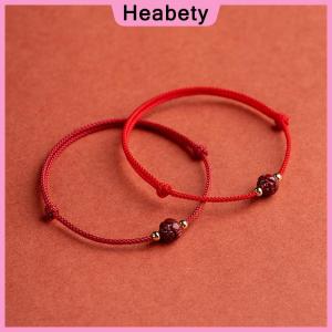 Heabety  Tibetan  Lotus Beaded Bracelet Handmade Braided Adjustable Lucky Red Thread Charm Bracelets For Women Men Couple Jewelry