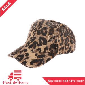 [COD] New Leopard Print Vintage Washed Cotton Baseball Cap Women Hip Hop Ponytail Outdoor Sport Hats Accessories