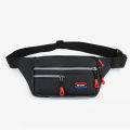 Belfoyer Men's Thick Canvas Shoulder Bag, Multi functional Portable Waist Bag, Waterproof Tool Kit, Multi layer Divided Mobile Wallet. 