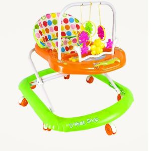 D Kids รถหัดเดิน รถเด็กหัดเดิน รถหัดเดินเด็ก ล้อเสียงเงียบ มีหลังคา มีด้ามเข็น 2in1 รุ่นใหม่แข็งแรง เจ้ากวางแสนน่ารัก No.50220