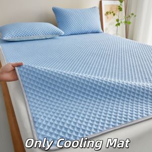 Air Conditioning Soft Mat Summer Comfortable Cooling Mat Mattress Breathable Ice Silk Cool Sleeping Mat