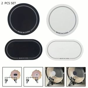 2 Pcs Single Double Pedal Patch Bass Drum Patch Drumhead Kick Pad Drum Percussion Accessories