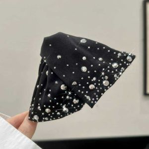 Korean Fashion Zircon Hairpin Elegant Triangle Satin Hair Clip Hair Accessories for Women’s