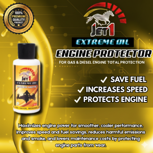 Jet 1 (60ML) Extreme Oil Additive Engine Protector For Gasoline And Diesel Anti Friction