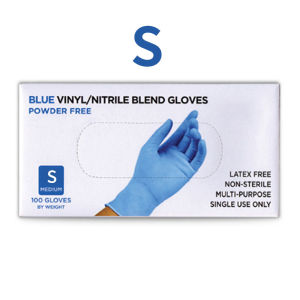 100pcs Sarung Tangan Nitril 100% Medis / Nitrile Synthetic Gloves / S-M-L / 3 Size Ekonomis perbox
