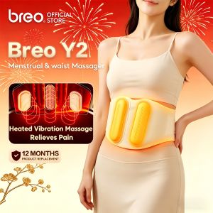 🔥Breo Y2 Menstrual Abdominal Massager Infrared Warming Multifunctional Back Pain Relief Multi-Layer Vibration Massage