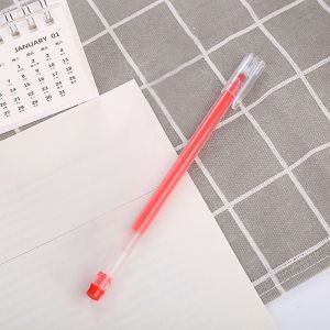 Hami 0.5mm Gel Pen Large Capacity Black Ballpen Straight Liquid Quick-drying Ink Pen Sign Pen Neutral Pen Needle Tube Rollerball Pen Student Office Pen Stationery