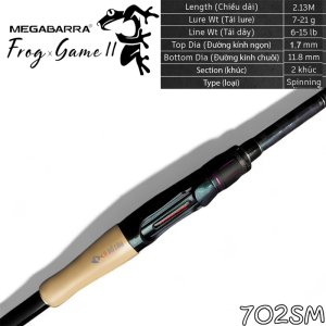 Cần lure Megabarra Frog Game II