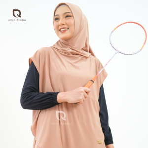 𝐇𝐄𝐋𝐀𝐈𝐑𝐈𝐍𝐃𝐔 - Setelan Hijab Olahraga dan Celana Bahan Royal Jersey Premium