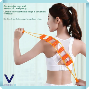Dây Lăn Massage Đa Năng Dây Kéo Cầm Tay Massage Cổ Vai Gáy - Lưng - Chân Tay Kiểu Mới