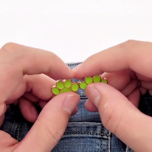 2Pairs Pant Waist Tighteners for Jeans Skirts Adjustable Pants Waist Extenders Button No Sew Required Jeans Button