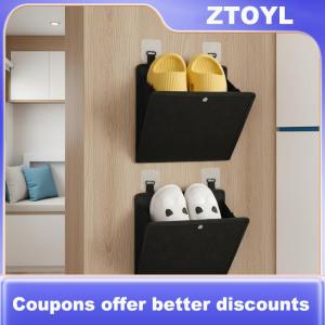 【ZTOYL】 4-Tier Wall Mounted RV Shoe Rack Storage Organizer No Drill Closet Shoe Shelf for Camper Trailer Apartment
