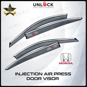 Honda CRV 2017 ORIGINAL Chrome Line Injection Air Press Window Door Visor With 3M TapeAutomotive Car Accessories Automobile Made In Malaysia Kening Tingkap Kereta Akse (4 PCS)