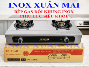 Bếp Gas Đôi Khung Inox Siêu Chịu Lực - Inox Xuân Mai