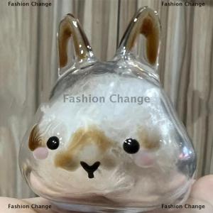 [COD] Fashion Change Rabbit Shape Storage Pendant Large Capacity Transparent Design Eco Friendly Material Multi Functional Organizer For Pet Hair Sma
