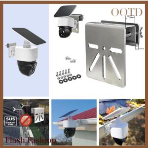 [Falsh F] Camera Surveillanc Metal Gutter Mount Bracket For Eufy SoloCam S340E30 Secure Your Solar Camera Gutter Mount