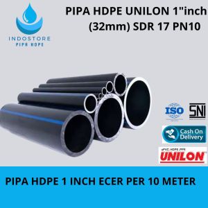 PIPA AIR HDPE 1 INCH (32mm) PN10 UNILON ECER. PER 10 METER