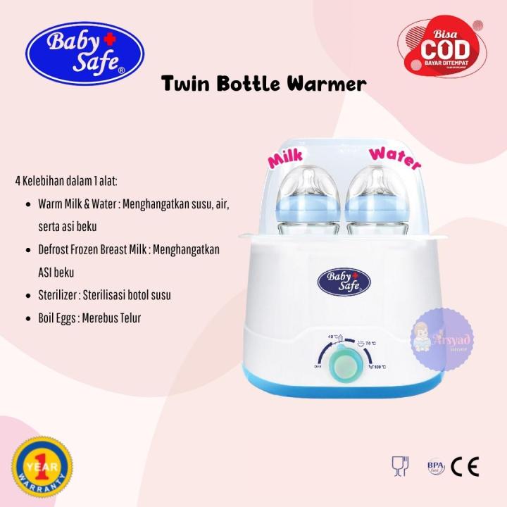 Review baby safe store twin bottle warmer