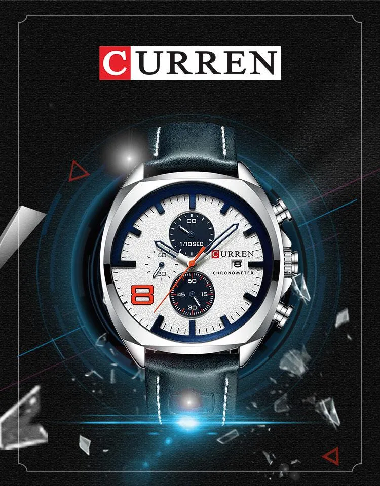 Curren Chronograph Watch Curren Horloge CURREN Men Watches Sports