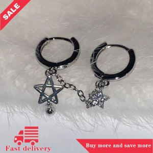 [COD] 1pcs bạc màu sao chuỗi đôi tai lỗ tai xương móng tay Y2K thời trang hottie Bông tai cho phụ nữ đồ trang sức
