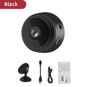 PangYa PangYa PangYa A9 Mini Camera WiFi A9 MINI Wireless Security Camera IP Network Surveillance Covert Camera 1080P HD Home Connected Mobile Phone With Infrared Night Vision With Voice Remote Control Mini Camera 2 colors