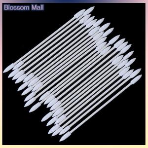 [Blossom] 50ชิ้นหูฟังเอียร์บัดปลายหูฟังผ้าฝ้ายแบบใช้แล้วทิ้งเครื่องมือทำความสะอาด