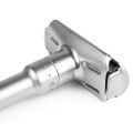 QSHAVE Pisau Cukur Keselamatan Klasik Dua Tepi Boleh Laras (1 Pisau Cukur & 5 pcs Bilah Bersalut Titanium). 