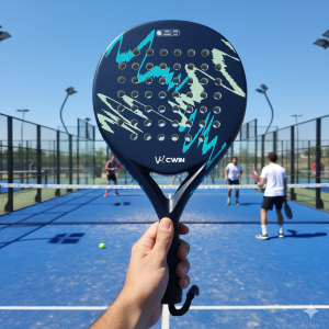CWIN 4018 Raket Padel Teardrop Carbon Fiber 365g