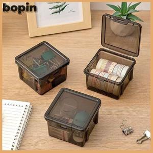 Bopin กล่องจัดระเบียบเอกสาร1ชิ้นกล่อง A4เอกสารรับรองครัวเรือนข้อมูลสำคัญกล่องเก็บหนังสือลงทะเบียนกันฝุ่น