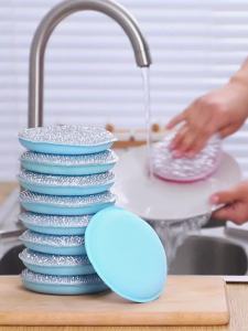 Kitchen pot and bowl cleaning cloth non greasy sponge block dishwashing cloth magic wipe household double-sided dishwashing sponge wipe