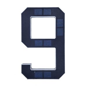 SWEET Waterproof Solar Lighted House Numbers Light No Wiring 6.7IN LED Address Numbers Signs Address Sign Illuminated Exterior LED House Number Plaque Yard